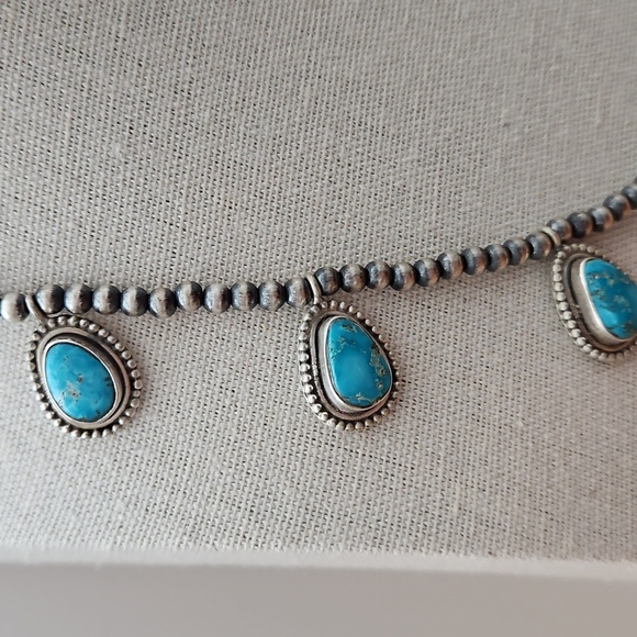 White Water Turquoise Desert Beads - Picture 2 of 6